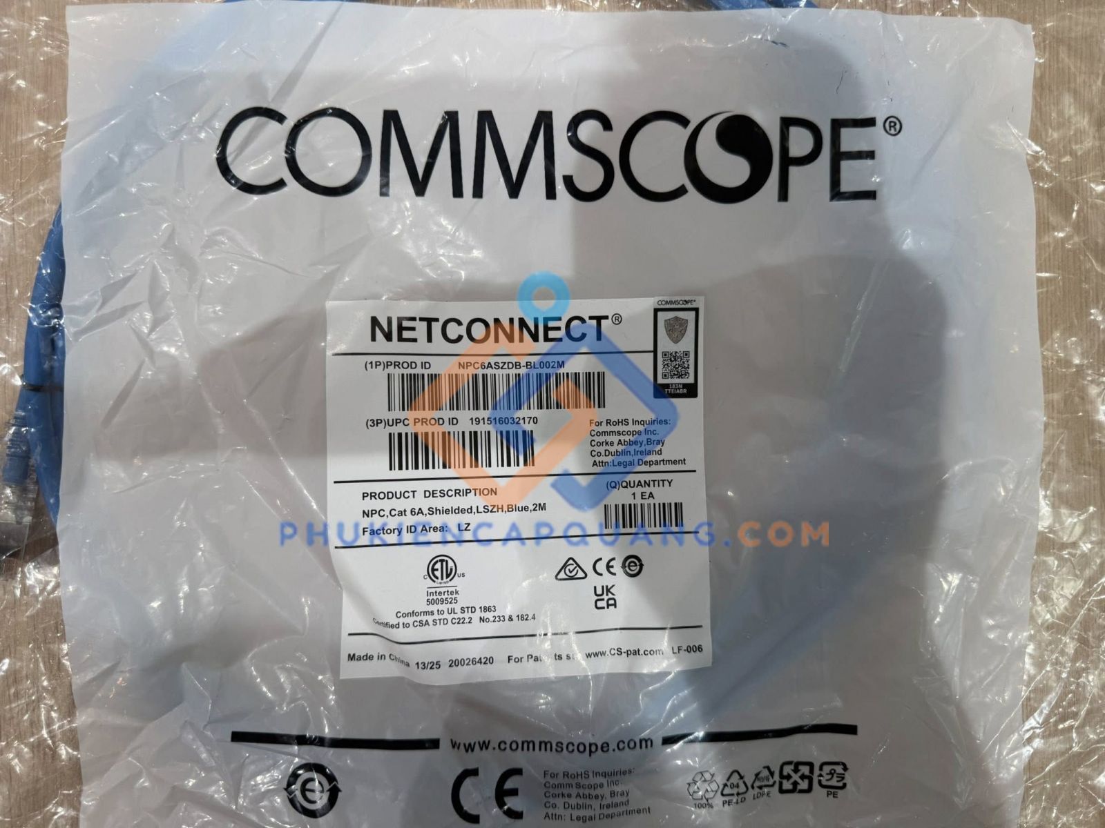 day-nhay-mang-cat6a-commscope-npc6aszdb-bl002m-mau-xanh-chong-nhieu