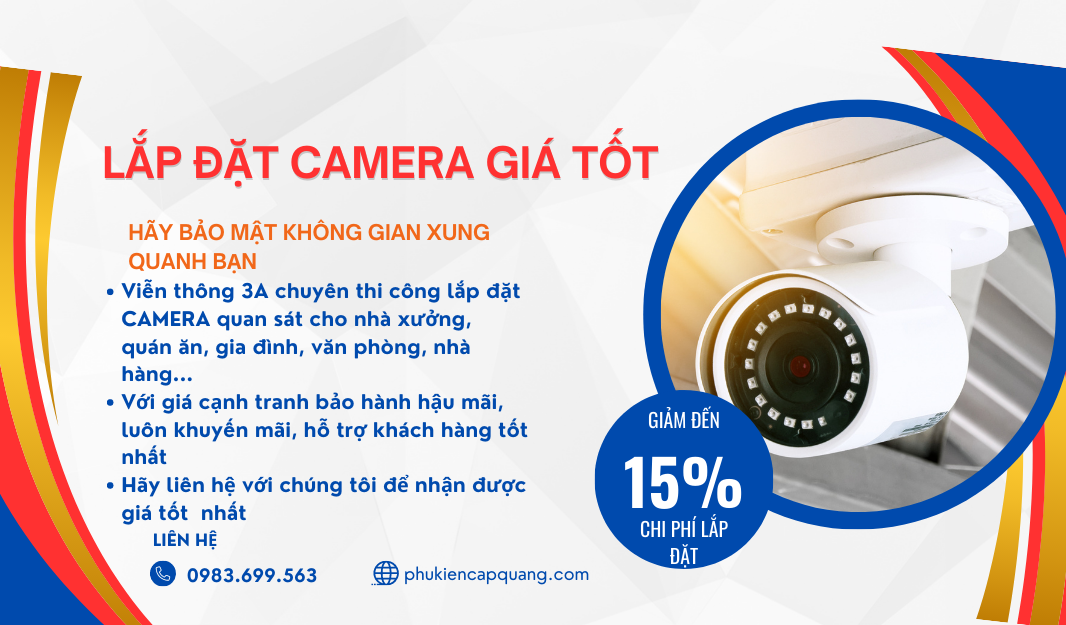 Lắp đặt camera giá tốt tại Hà Nội
