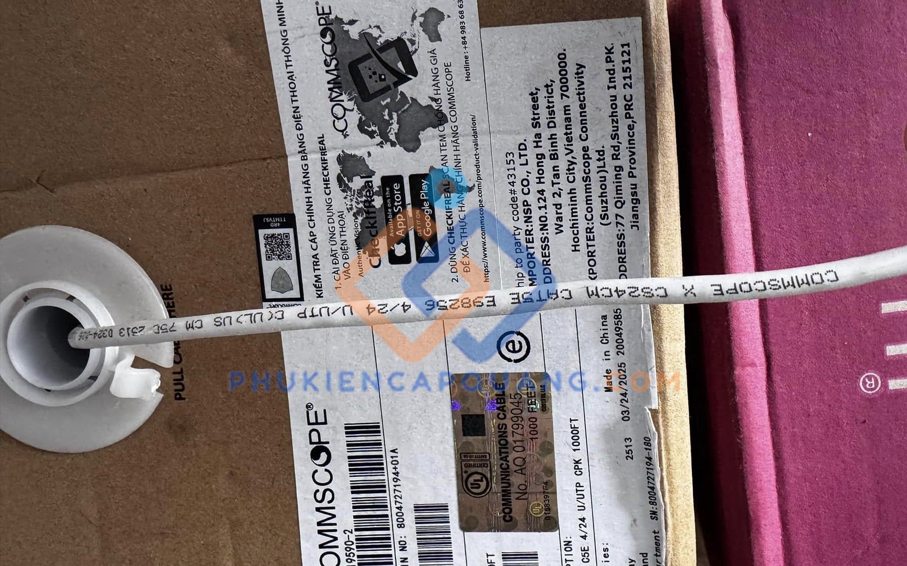 So sánh Cáp mạng CAT5E UTP và Cáp mạng CAT6 UTP Commscope
