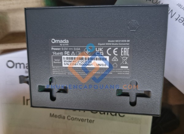 Bộ chuyển đổi quang điện Converter MC212CS-20 Tplink omada