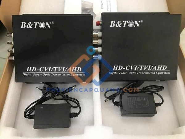 Bộ chuyển đổi quang điện Video 8 kênh Converter BTON BT-HD8VF-T/R