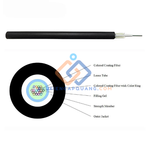 Cáp quang 4Fo KB mã GYXTW-4B1