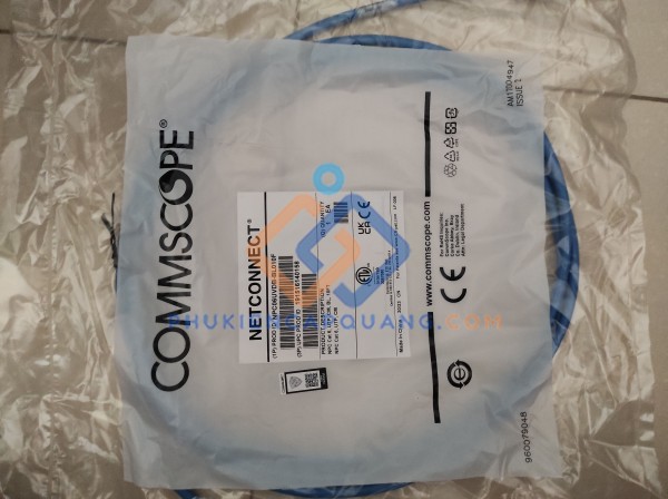 Dây nhảy mạng CAT6 30cm (0.3M) commscope NPC06UVDB-BL001F