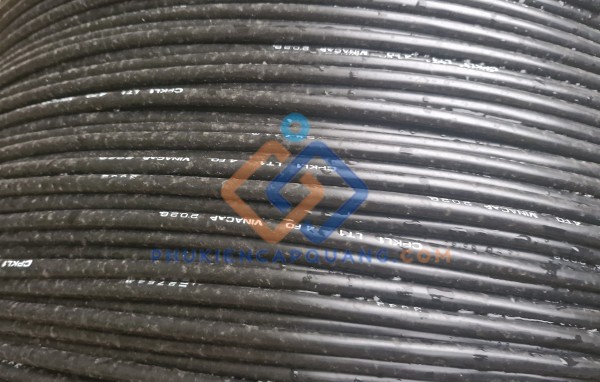 Cáp quang 4 sợi Vinacap cống phi kim loại 