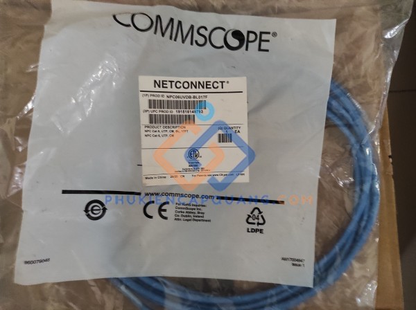 Dây nhảy Patch cord Cat6 CommScope NPC06UVDB-BL003F dài 1M