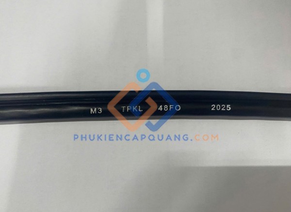 Cáp quang 48Fo M3 Viettel treo phi kim loại