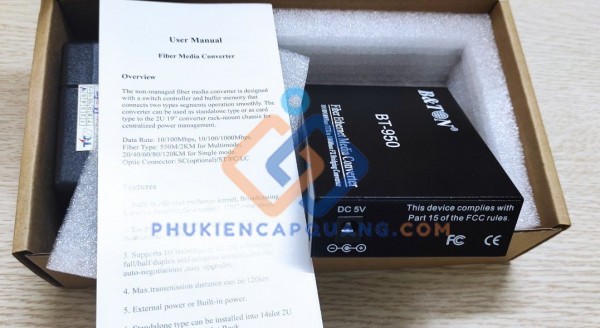 Bộ chuyển đổi quang điện Converter quang BTON BT-950SM-40A/B