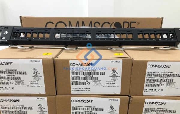 Patch panel 24 cổng Cat6 Commscope P/N: 760237040 / 9-1375055-2