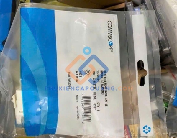 Ổ cắm mạng UTP CAT5E Jack RJ45 Commscope 1375191-1