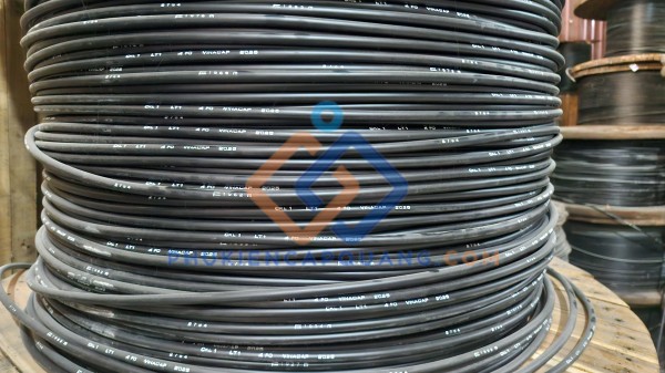 Cáp quang 4Fo 4 sợi ngầm Vinacap có kim loại