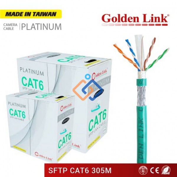 Cáp mạng CAT6 SFTP Golden Link chống nhiễu  